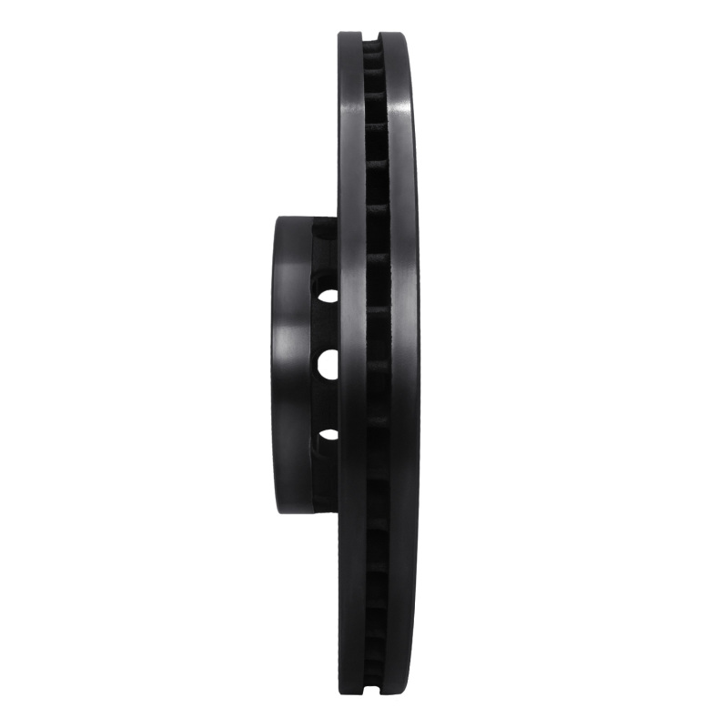 Audi A8 Brake Rotor (1) - Front Left - R1 Concepts - Drilled & Slotted - Black - `00-`03